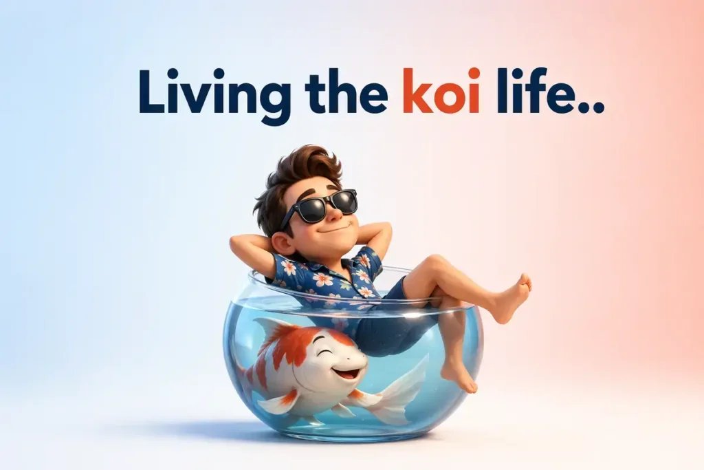 Koi Fish Puns For Social Media Captions