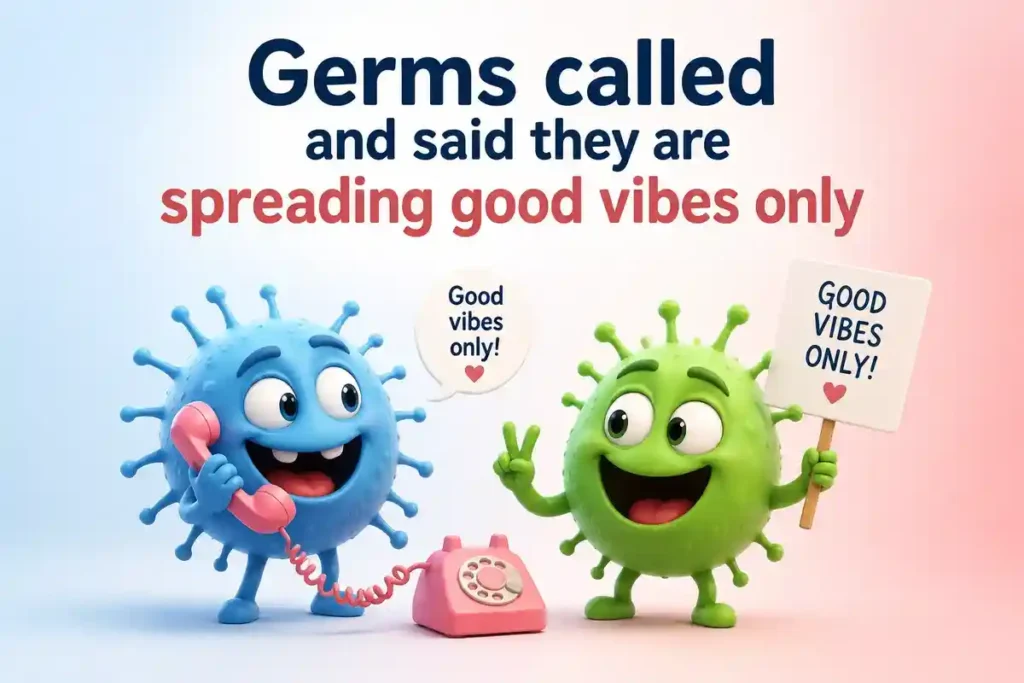Germ Jokes For Social Media Captions