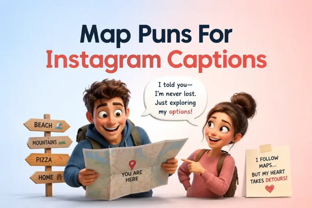 Instagram Map Puns