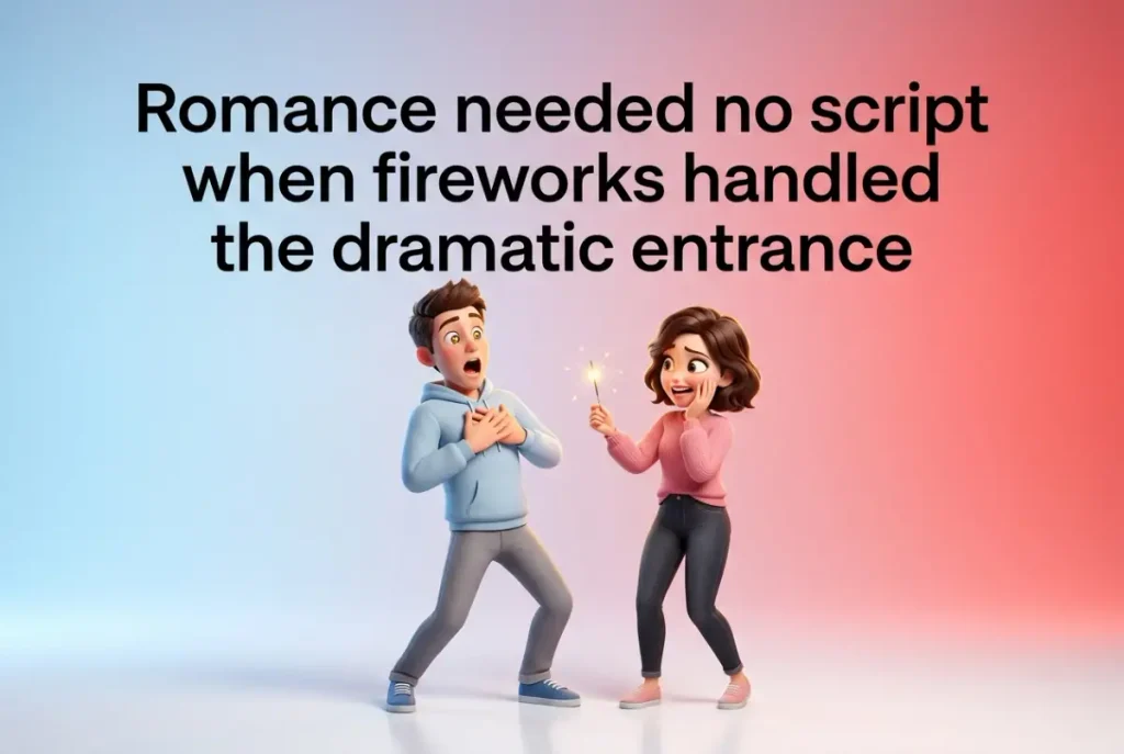 Fireworks Puns For Romantic Messages